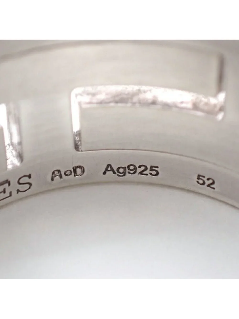 Hermes D'h Ring Silver